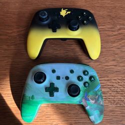 Nintendo Switch wired controllers Link Hyrule Zelda & Pikachu