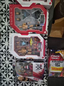 WWE Mattel Action Figure Lot – Triple H, The Rock & More