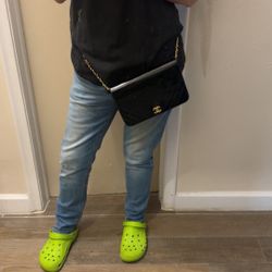 Authentic Chanel Handbag- Vintage Black and Gold