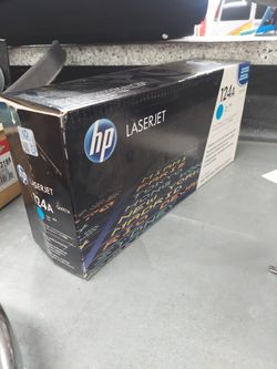 Hp 124a cyan printer cartridge new never opened