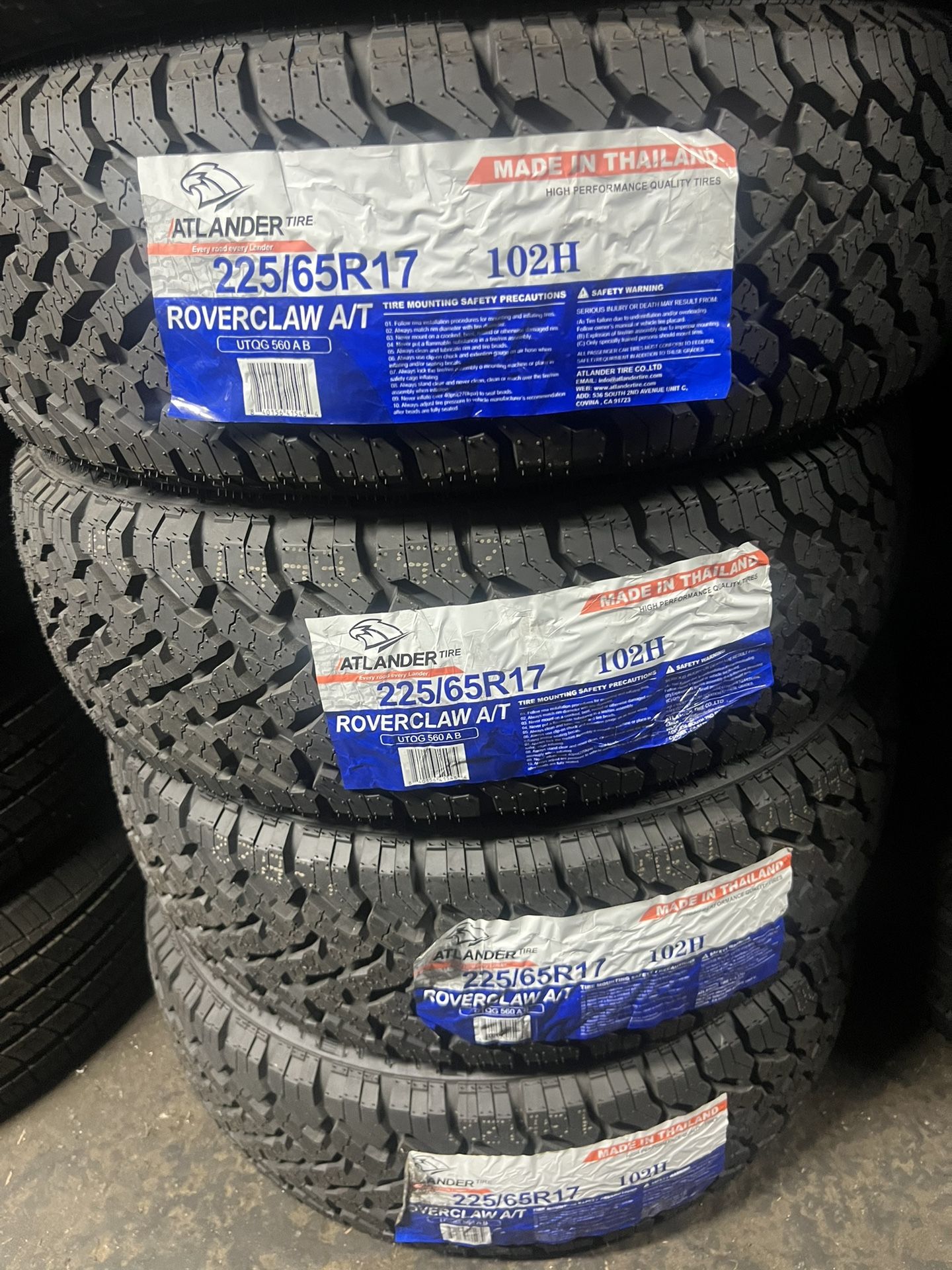 225/65/17 Atlander $450 Las 4 Instadas Y Balanceadas, Tenemos Todas Las Marcas Y Medidas