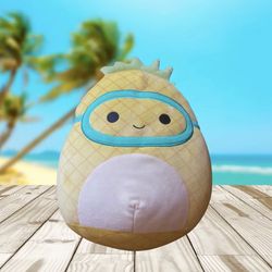 Squishmallow Maui the Pineapple Stuffed Animal Summer Goggles Large 16" Inch