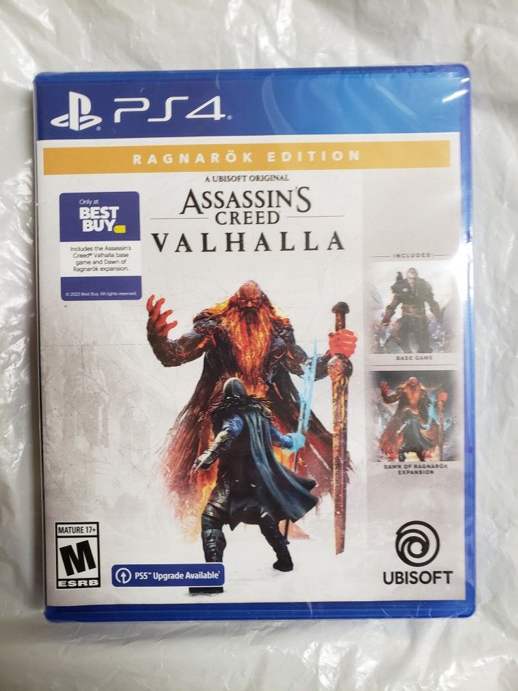 PS4 Assasins Creed Valhalla Ragnorock Edition Brand New