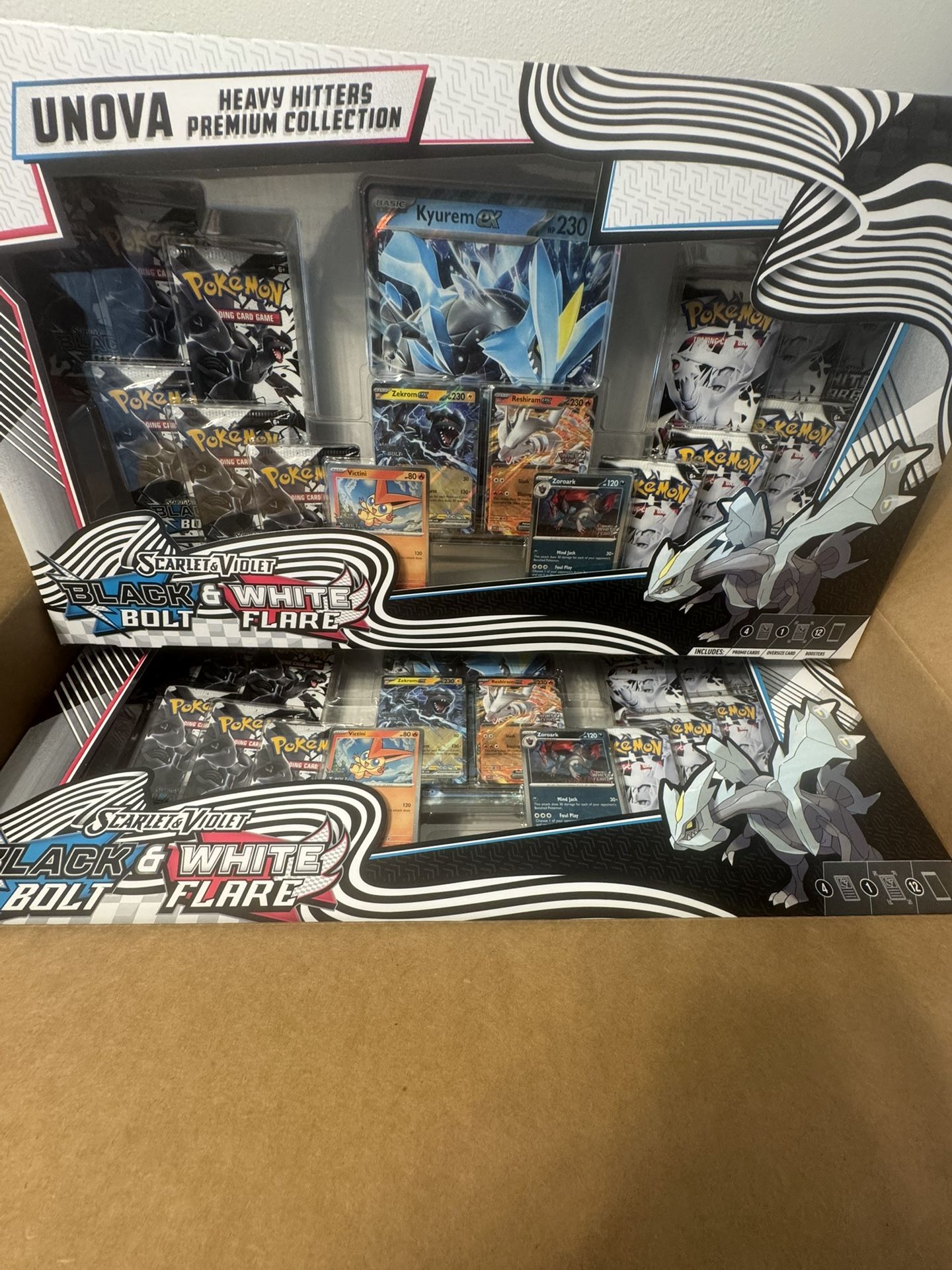 2025 Pokémon Scarlet & Violet Black Bolt & White Flare Unova Heavy Hitters Premium Collection (Costco Exclusive)
