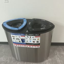 Dual Commercial Trash Bin