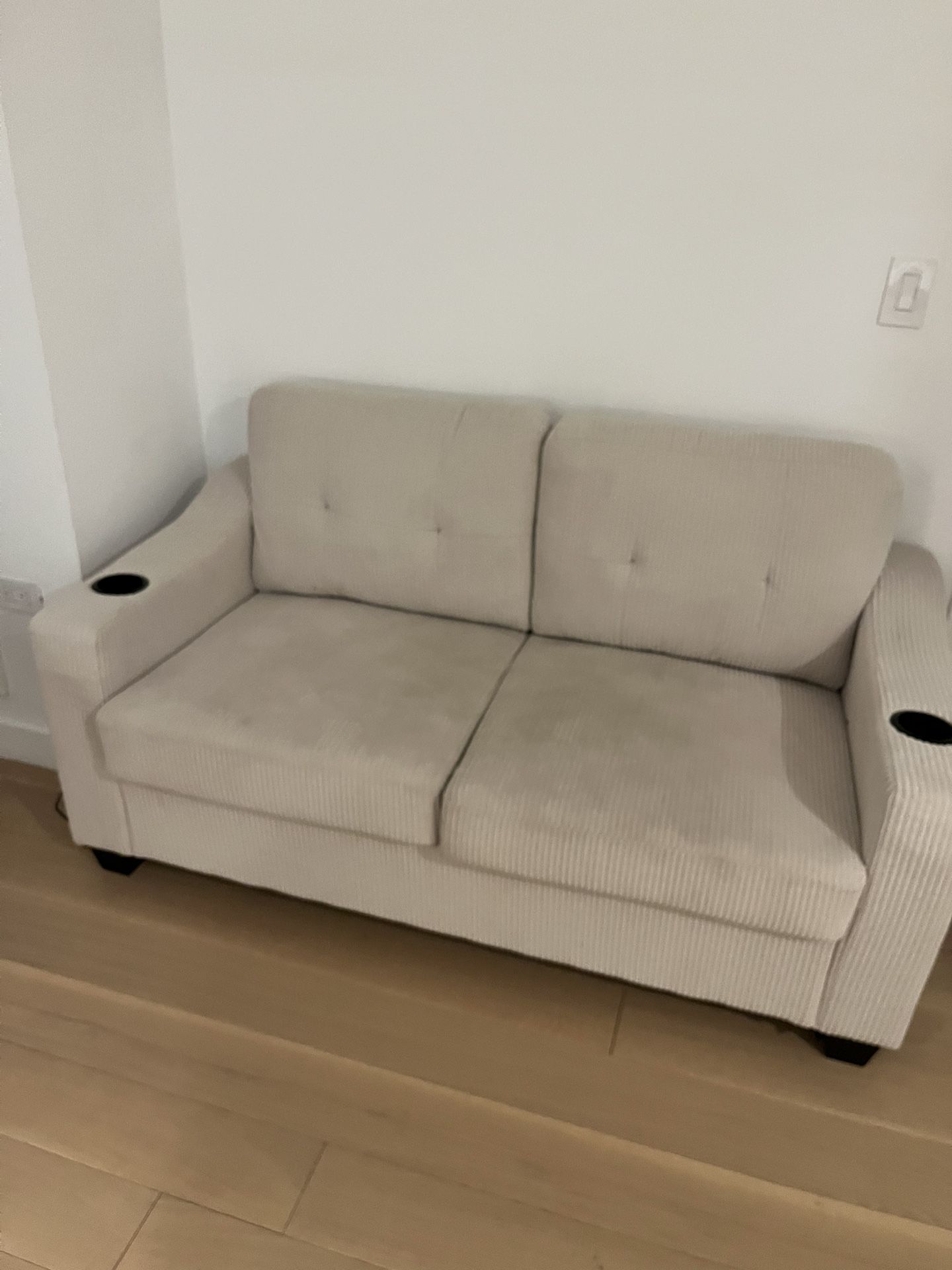 Couch with pullout twin bed