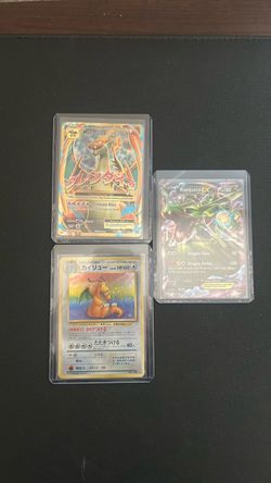 Heavily played Pokemon cards