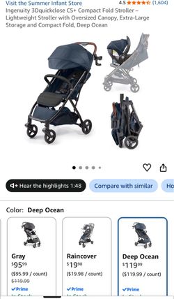 Ingenuity 3Dquickclose CS+ Compact Fold Stroller – Deep Ocean