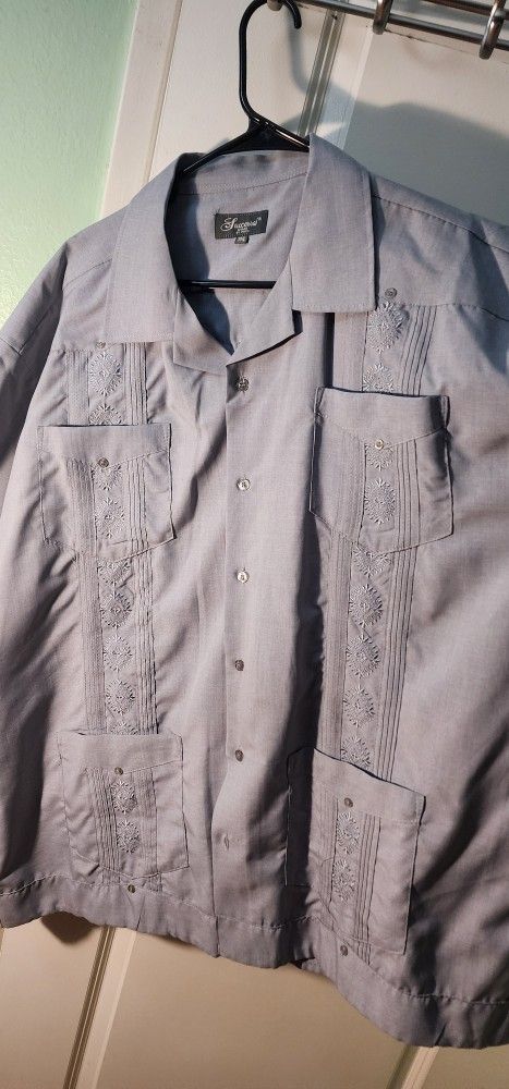 Latin Style Men's Dress Shirt