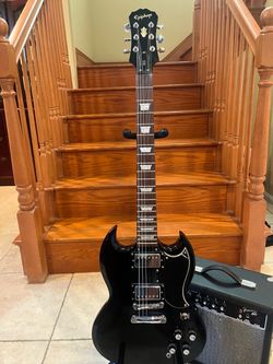 Epiphone SG Standard w/ Fender Amp