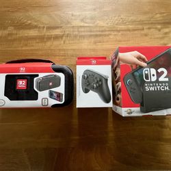 Nintendo Switch 2 + Pro Controller + Carry Case 