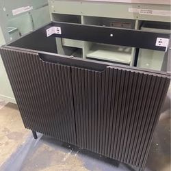 New assembled 30" Black Bathroom Vanity NO Sink, Modern Freestanding Bathroom Vanity