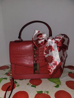 Women's Red & Gold Purse