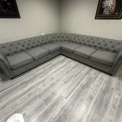Grey sectional 
