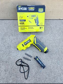 RYOBI USB Rechargeable Screwdriver KIT