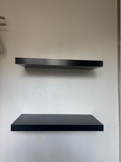 Brown Floating shelves