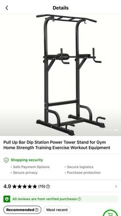 New Pull-Up & Dip Power Tower – Unopened