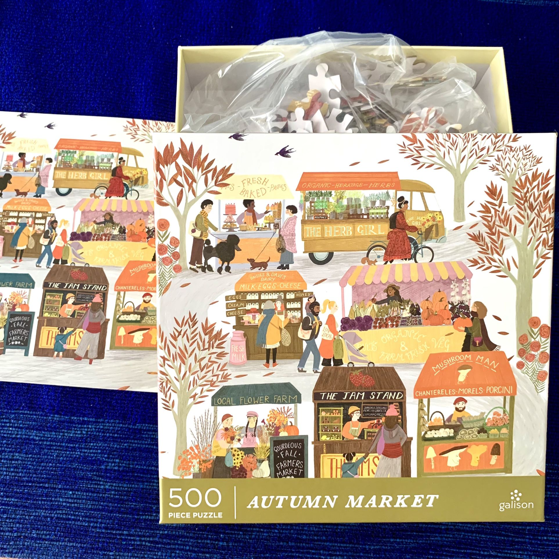 New GALISON Autumn market 500 Piece Puzzle