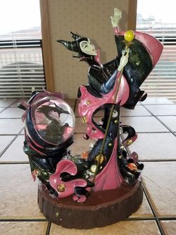 Maleficent snow globe with certificate
