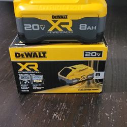 (2) Dewalt 20-Volt Power Pack  8.0 Ah Battery Pack
