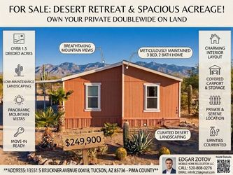 DOUBLEWIDE + LAND DEAL