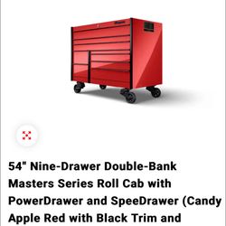 Snap-on 54” Toolbox, With Roller wheels