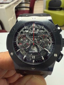 Hublot classic fusion special edition  ceramic skeleton face