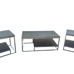 3 Piece Table Set - Trendal Taupe / Coffee Table Set