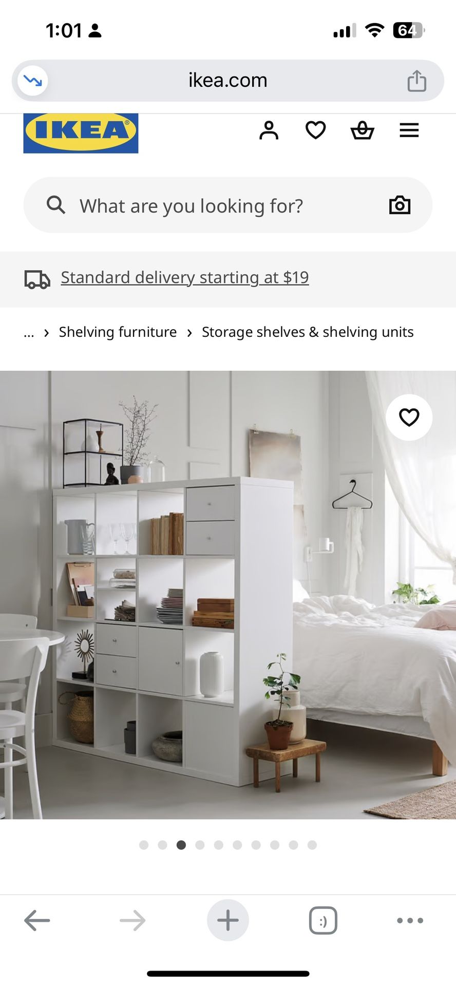 IKEA KALLAX Shelf Unit – White (with storage cubes included)
