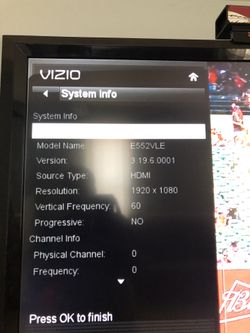 Vizio 55in.