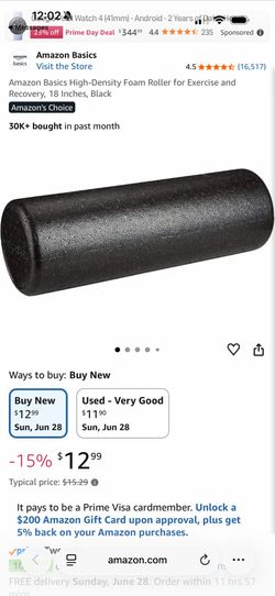 NEW High-Density Foam Roller for Exercise and Recovery