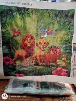 Lion King diamond painting complete kit
