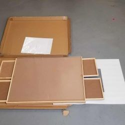 Large Puzzle Board/organizer With 4 Built In Cabinets  