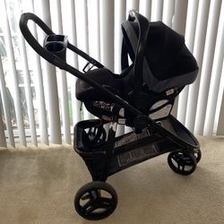 Graco baby car seat and stroller combo ~ asiento y coche para bebe