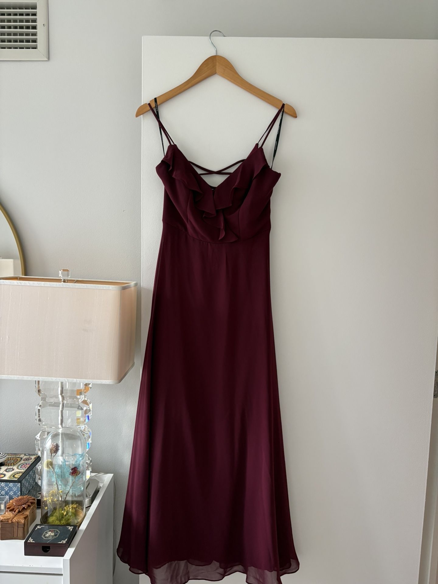 Levkoff Wine Red Bridesmaid Dress Size 4