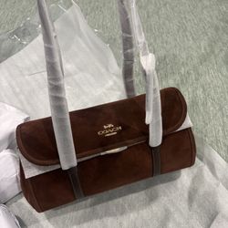 Coach Bridget Suede Flap Shoulder Bag 