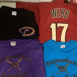 2 Arizona Diamondback Shirts