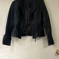 Faux Leather Jacket S