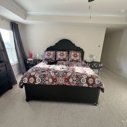 Beautiful Dark Brown Bedroom Set