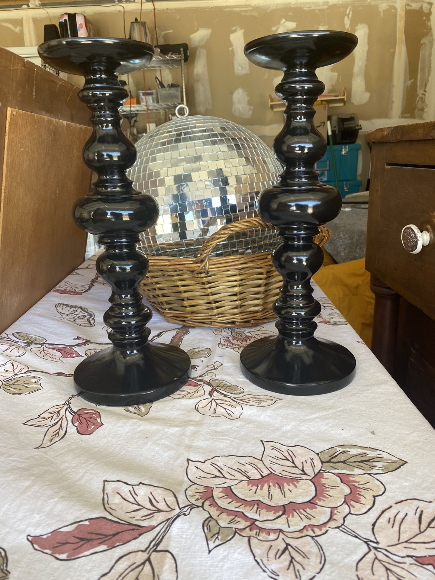 Z Gallerie Pillar Candle Holders