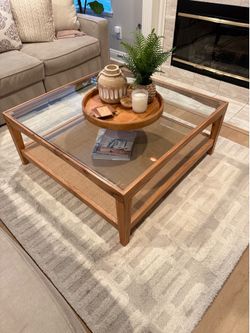 Brown Square Coffee Table