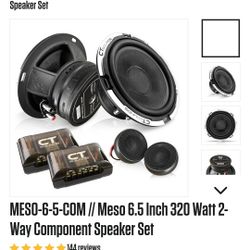 Ct Sounds 6.5" Meso Component Speaker Set