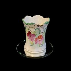 Vintage Hand Painted Porcelain Toothpick Holder Made In Japan