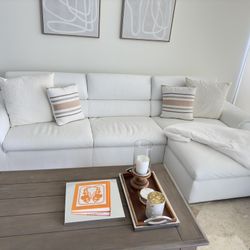 White Leather Sofa