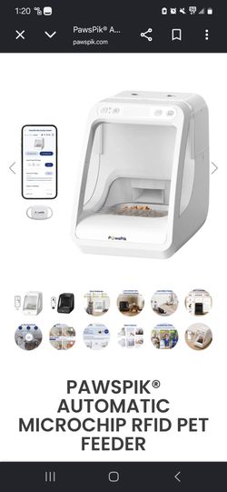PAWSPIK AUTOMATIC MICROCHIP PET FEEDER