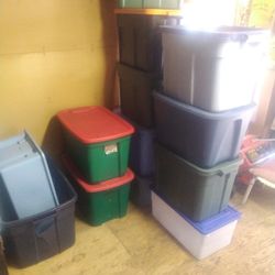 used storage totes 