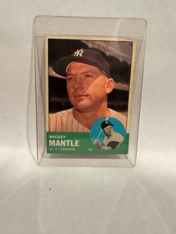 1963 Topps #200 Mickey Mantle New York Yankees Vintage Baseball Card
