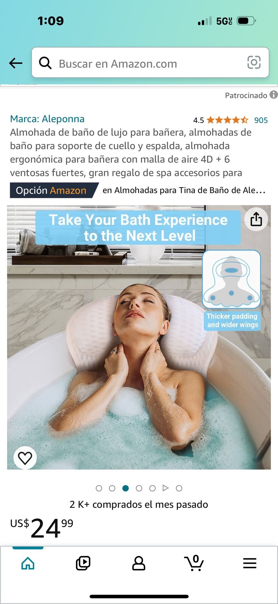 Almohada De Lujo Para Bañera