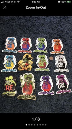 12 Rat Fink Stickers