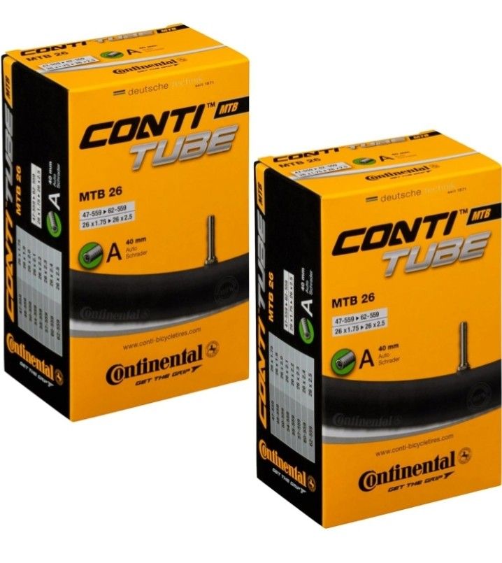 Continental Schrader Valve MTB 26 X 1.75-2.5 inch 47/62-559 AV, 40 mm 2pk